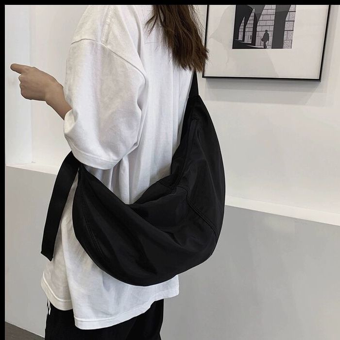 Túi đeo chéo phong cách hàn quốc túi đựng bánh bao unisex đeo vai dung tích lớn phong cách harajuku túi tập thể dục vải oxford không thấm nước