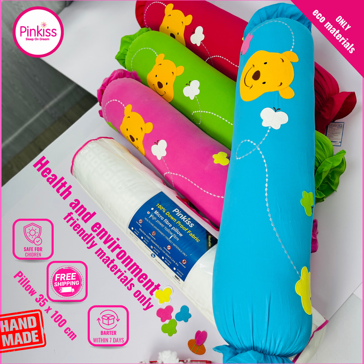 Gối ôm PINKISS kích thước 35x100cm