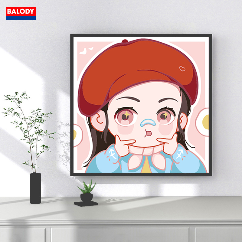 tranh đính đá mini có khung và đầy đủ dụng cụ