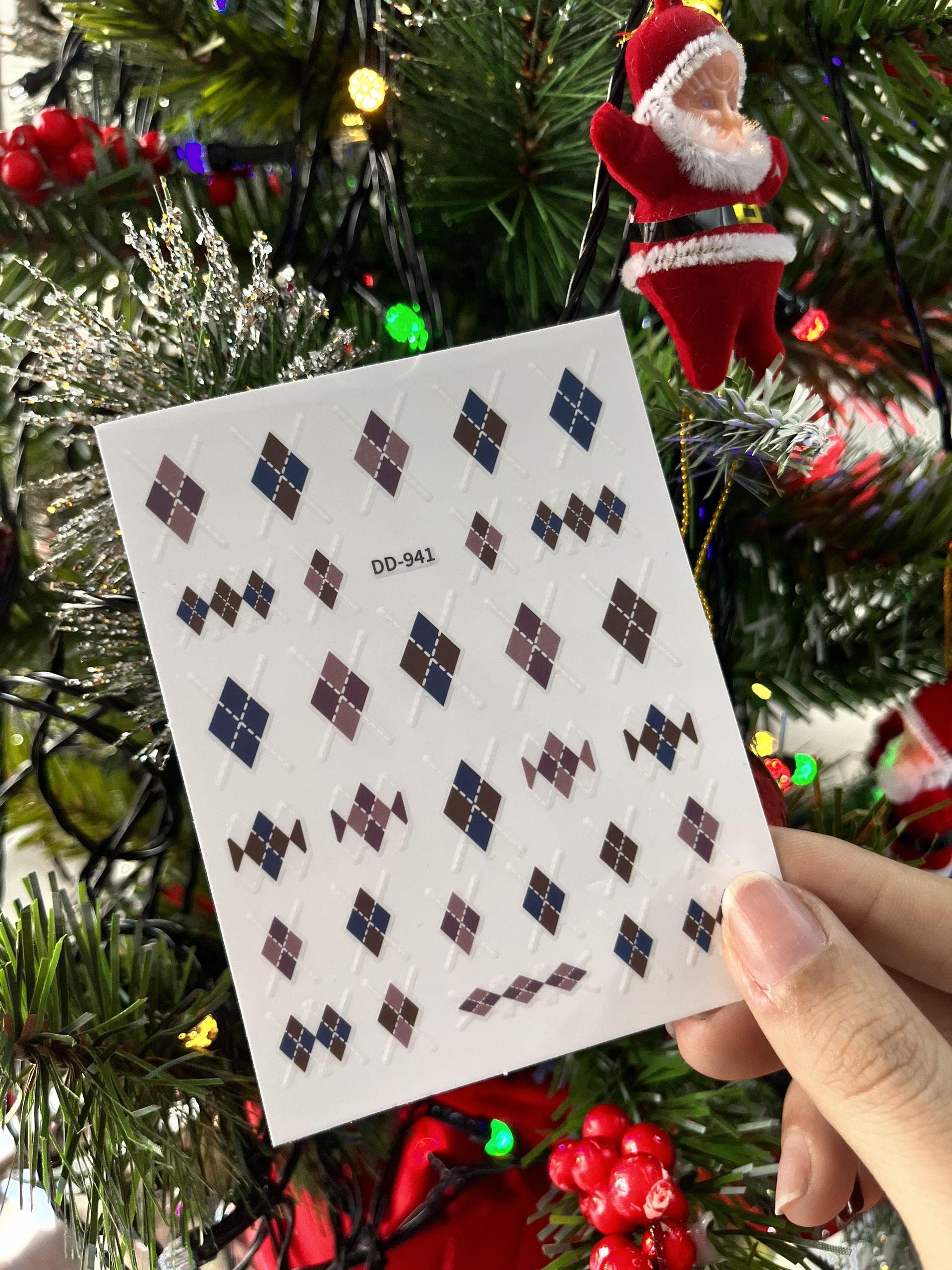 Sticker Dán Móng Hình Kẻ Sọc