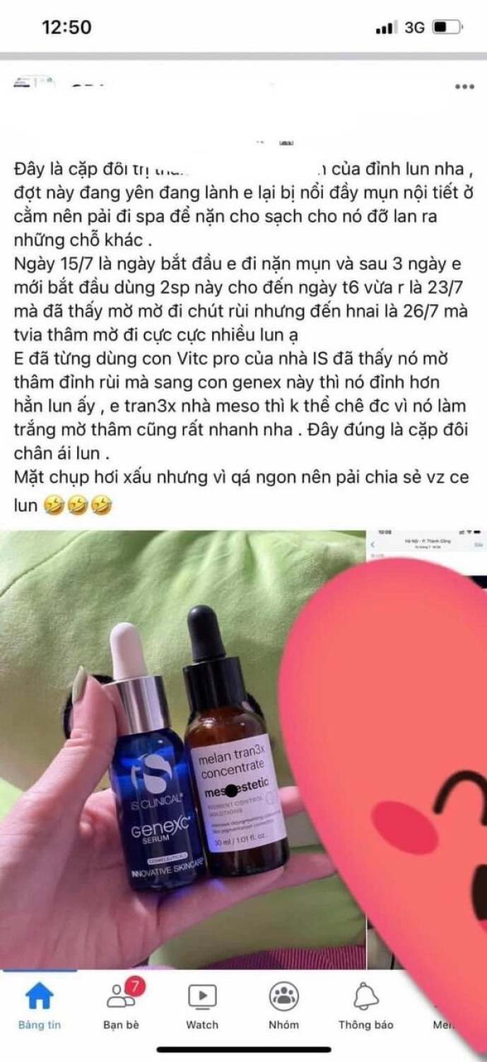 Serum giam ƞám trắng da Melan Tran 3x Concentrate 30ml