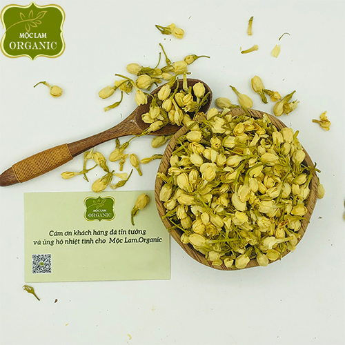 Trà hoa nhài nụ trắng, thơm đẹp (Hộp 100g - 150g)