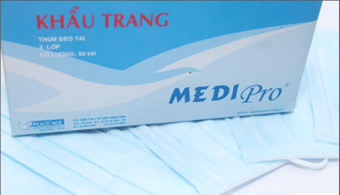 Khẩu Trang Y Tế Medi Pro (Hộp 50 Cái - 3 Lớp)