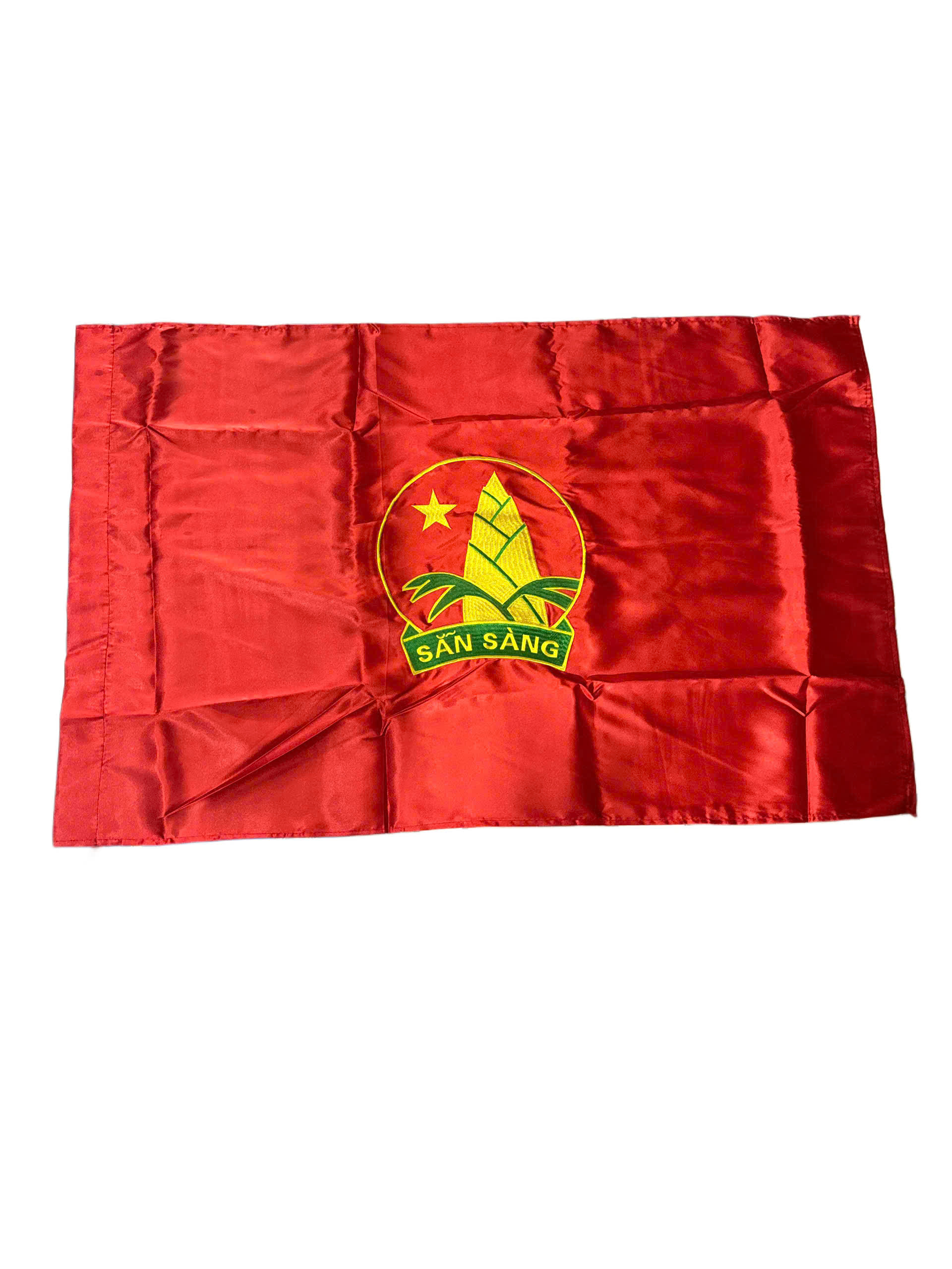 Cờ ĐỘI Thêu, cờ măng non thêu logo mới