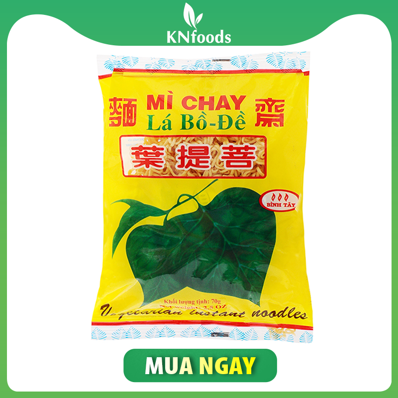Mì chay lá bồ đề gói 70g
