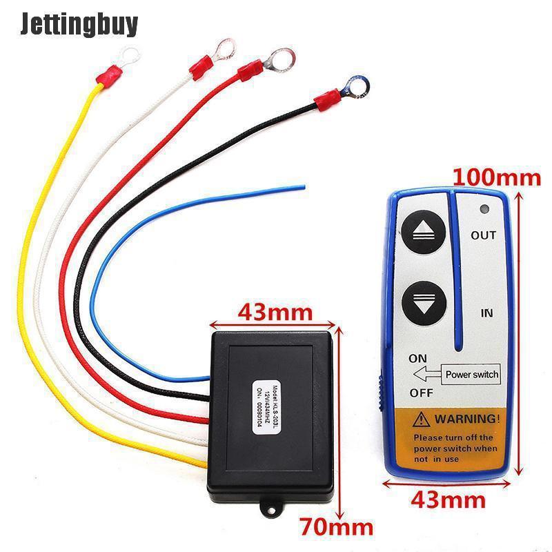 Jettingbuy 12v Winch Wireless Remote Control Switch Handset Kit Fit Tool For Atv Suv Utv   Beautiful Speace