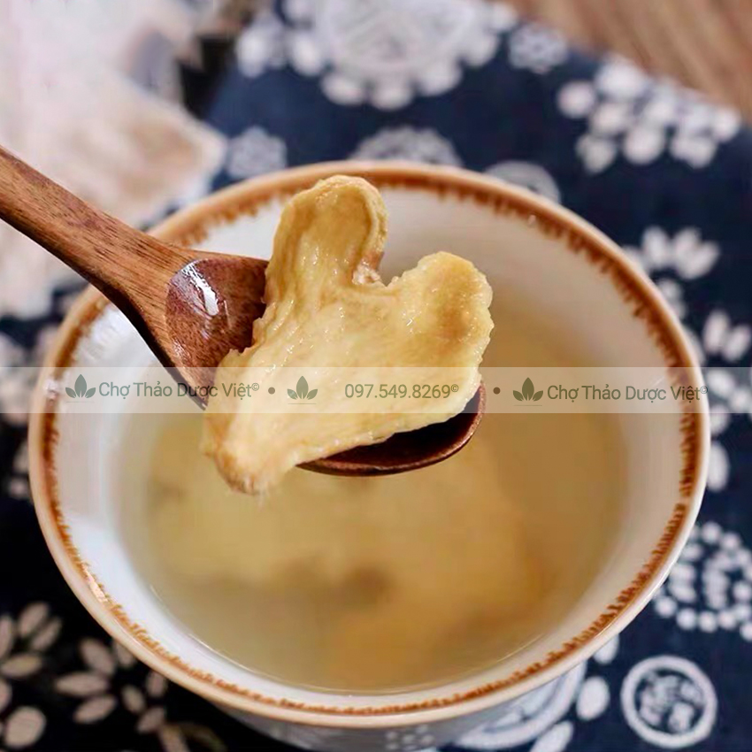 Gừng khô thái lát 100g, can khương, cay, thơm, pha trà, xông hơi, tốt cho sức khỏe