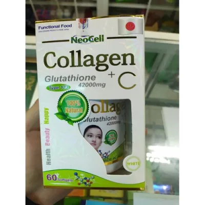 Viên Collagen C Glutathione 42000mg làm đẹp da , chống nám da ,vàng da, giảm lão hóa