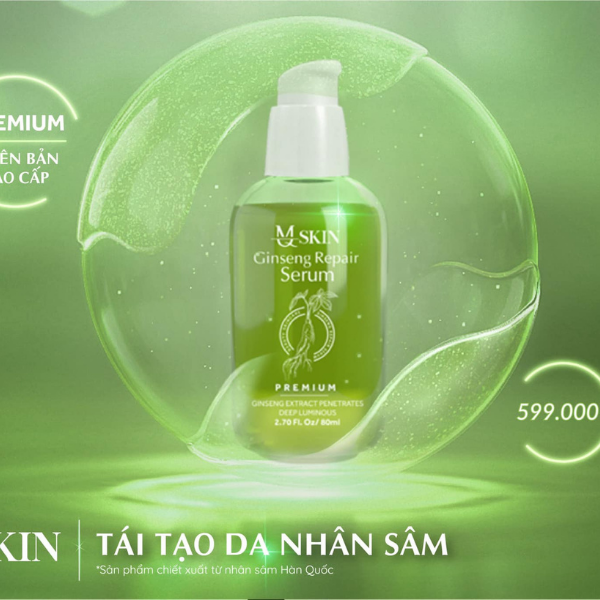 SERUM MQ SKIN THAY DA NHÂN SÂM PHIÊN BẢN CAO CẤP [ không sưng . không đỏ . xóa mụn nám tàn nhang sẹo rổ ] (80ml)
