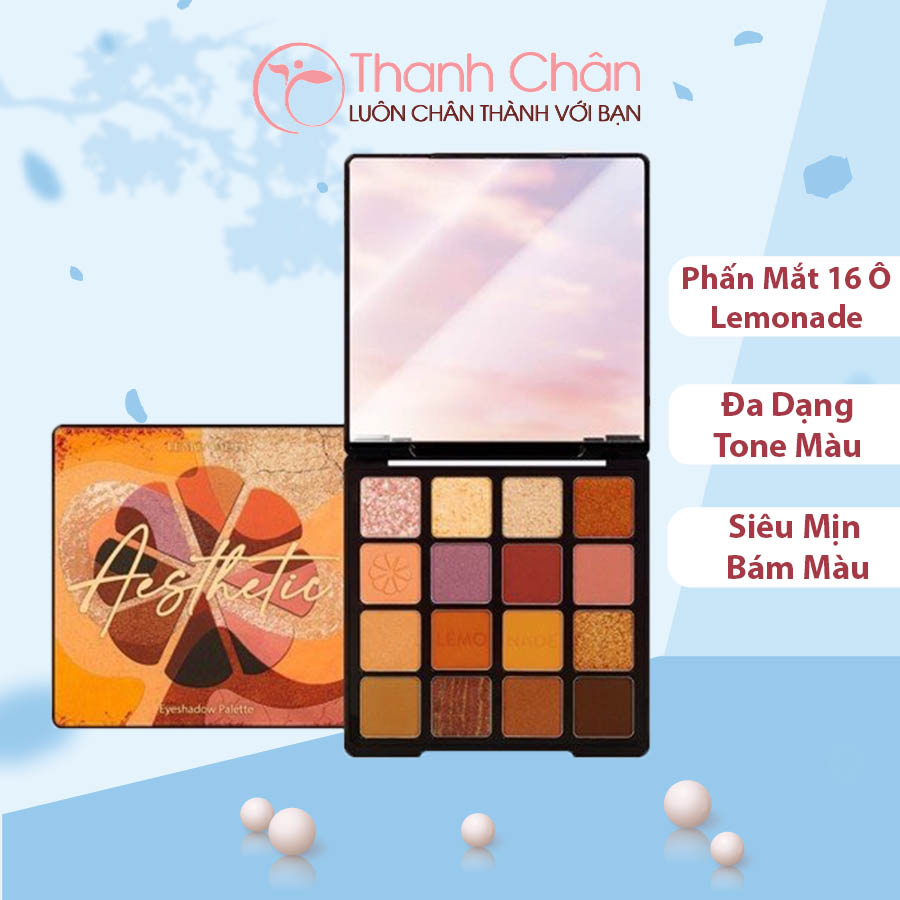 Bảng phấn mắt Lemonade Aesthetic Eyeshadow Palette 16 ô 20.8g