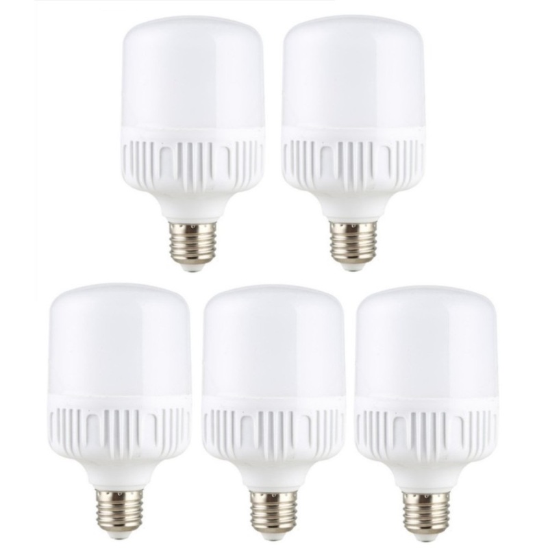 Bộ 5 bóng đèn Led Trụ 40W Công Suất Cao - Phòng khách (Trắng)