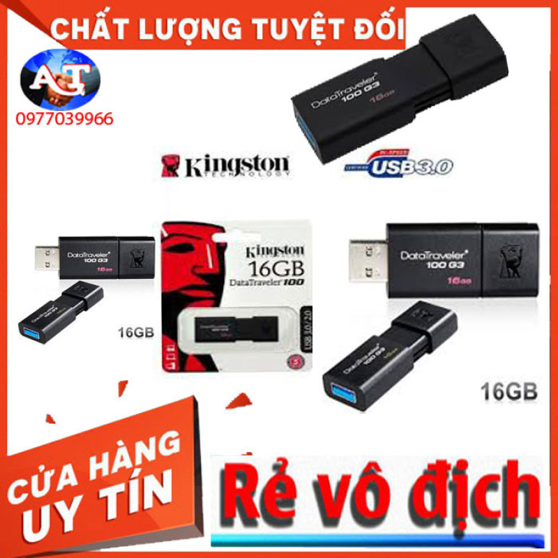 Bảng giá [USB 32G 3.0 USB 16G 3.0] USB Kingston DataTraveler 100 G3 USB 3.0 Phong Vũ