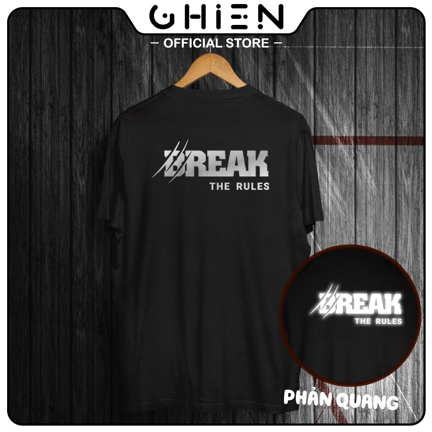 Áo thun phản quang UMAD Break cổ tròn phông Unisex nam nữ vải thể thao có Big Size