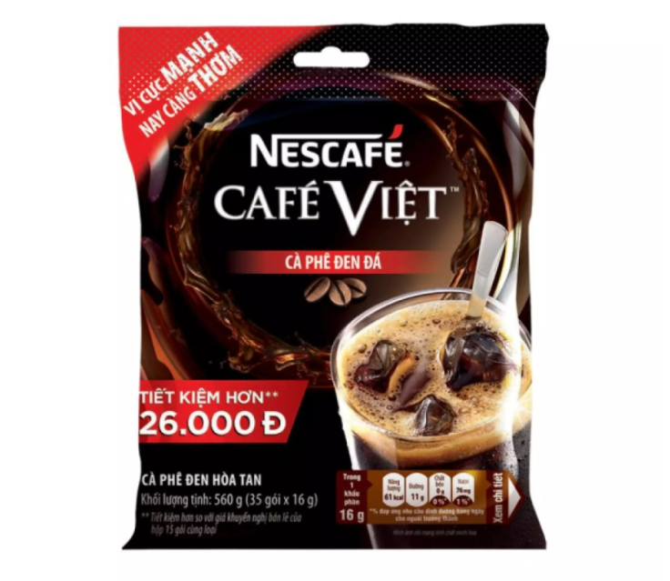 Free Can of Carnation Milk_Nescafe Vietnamese Iced Black Coffee, 35 Packs*16G