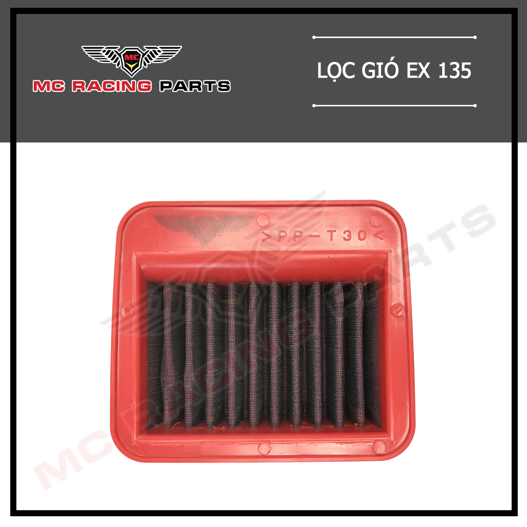 [HCM]LỌC GIÓ EXCITER 135 ĐỎ (ĐỘ)