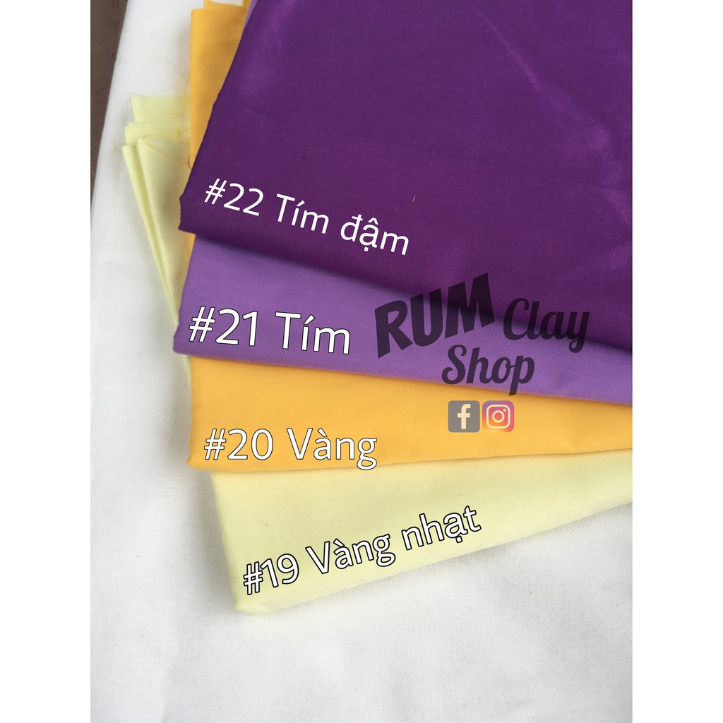 Vải Twill Trơn Nhiều Màu dành cho doll, Obitsu