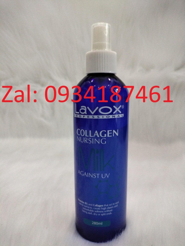 Xịt dưỡng Lavox xanh dương collagen phục hồi tóc và cải thiện tình trạng tóc hư tổn nhập khẩu