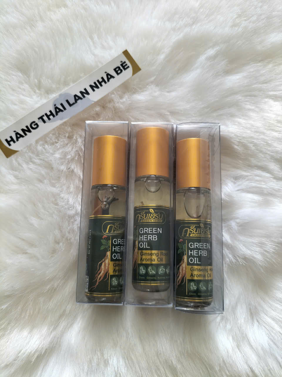 [HCM]Dầu lăn nhân sâm Thái Lan- Dầu gió lăn Hàng nội địa Thái