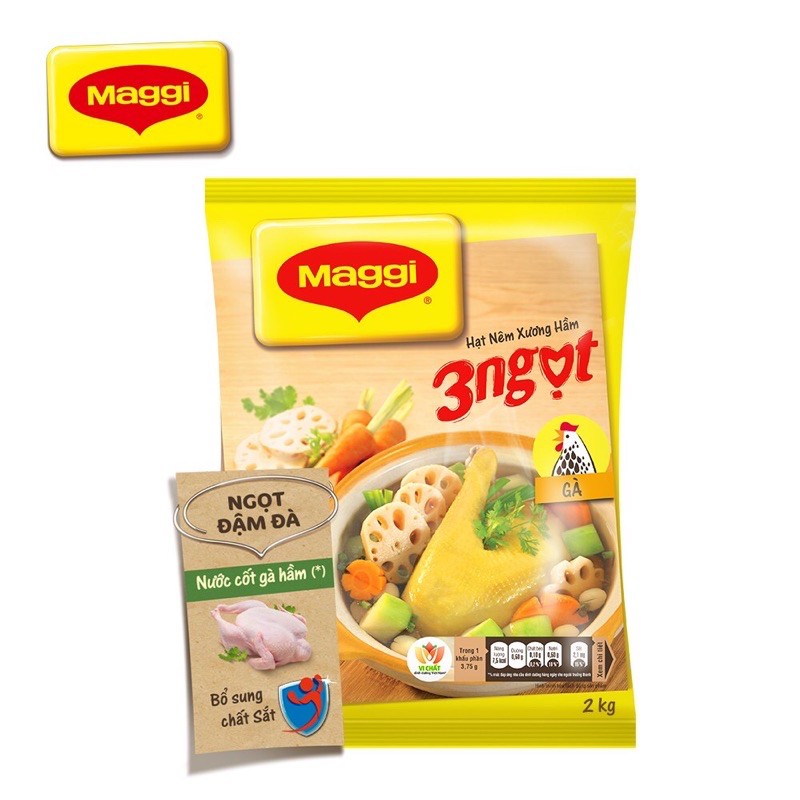 Hạt Nêm Maggi 3 Ngọt Vị Gà (900g)