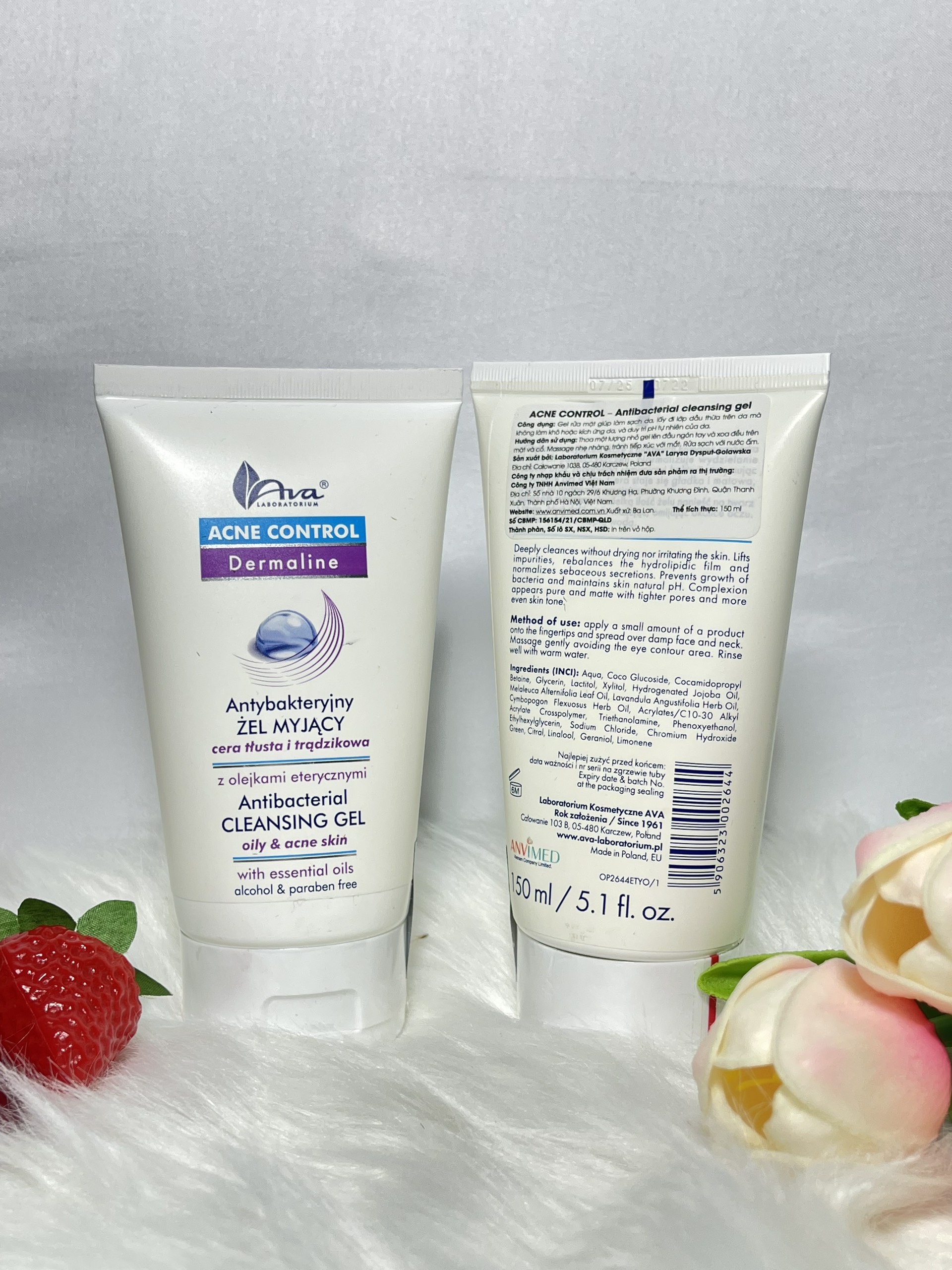 Sữa Rửa Mặt Ngăn Ngừa Mụn Ava Ba Lan 150ml