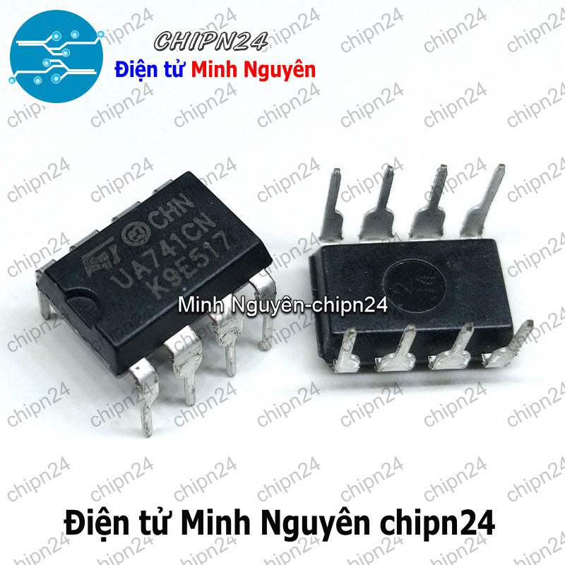 [4 con] (DIP) IC LM741 DIP-8 (UA741) (IC OPAMP khuếch đại độ lợi cao) - HH000348