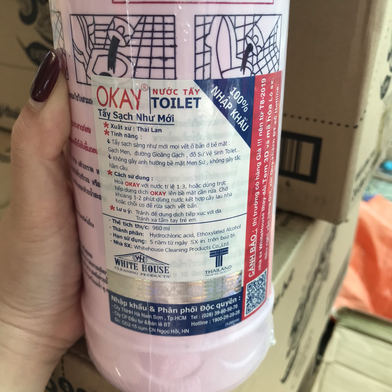 Nước tẩy bồn cầu Okay Thái Lan