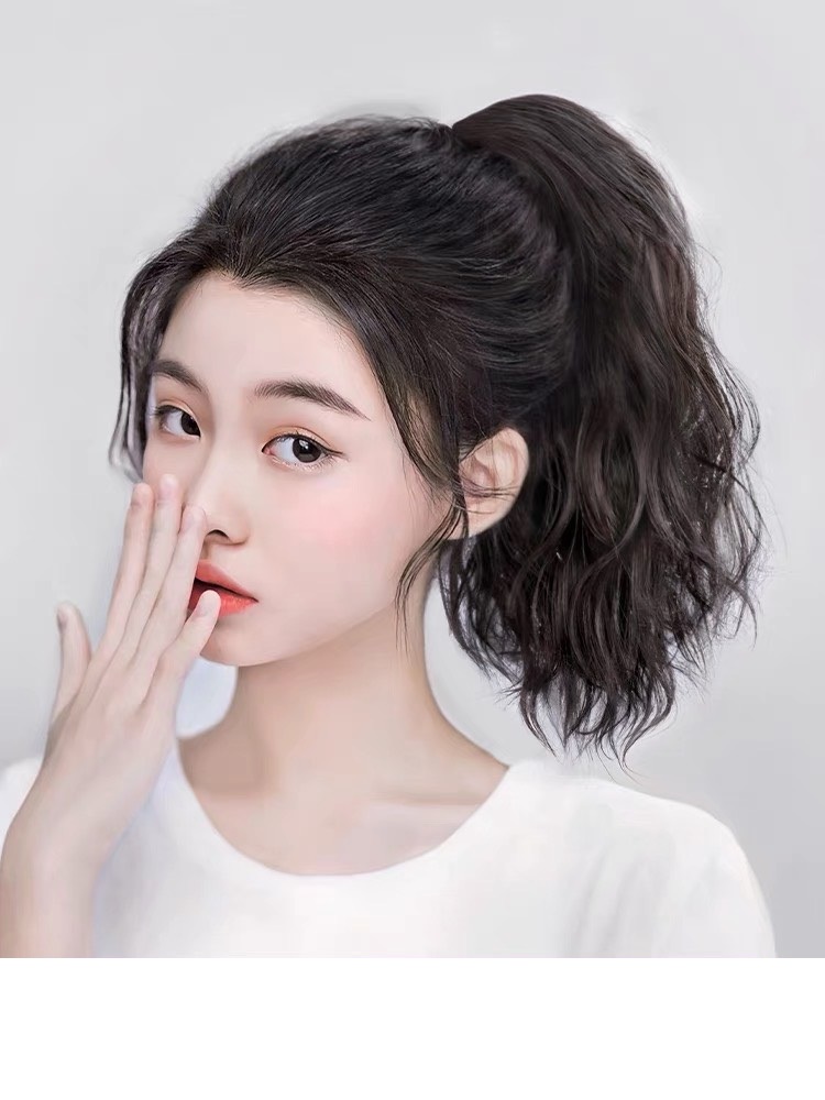 Tóc giả ngoạm xù ngắn phong cách Hàn Quốc
