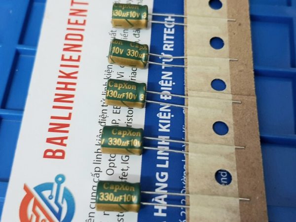 Tụ hóa 330uf 10v capxon kích thước 6.3x9mm