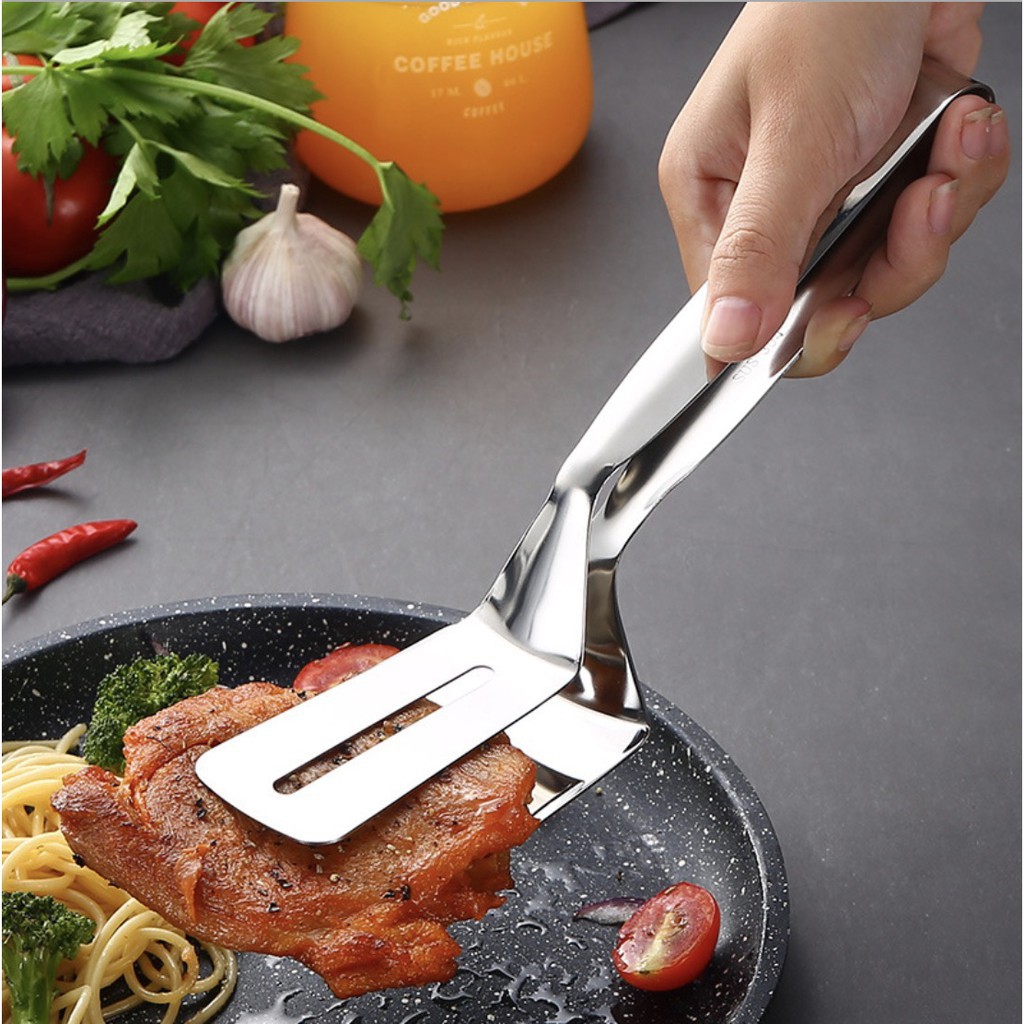 Kẹp inox gắp nóng thức ăn mẫu mới 2020