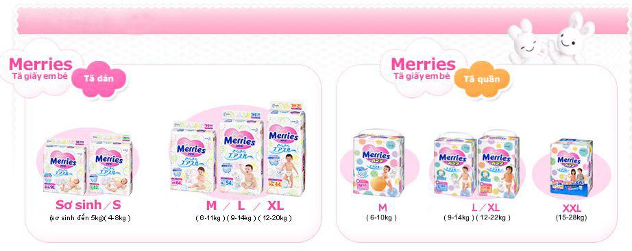 [HCM]Tã - Bỉm Dán Merries Nội Địa thêm miếng S88(82+6)