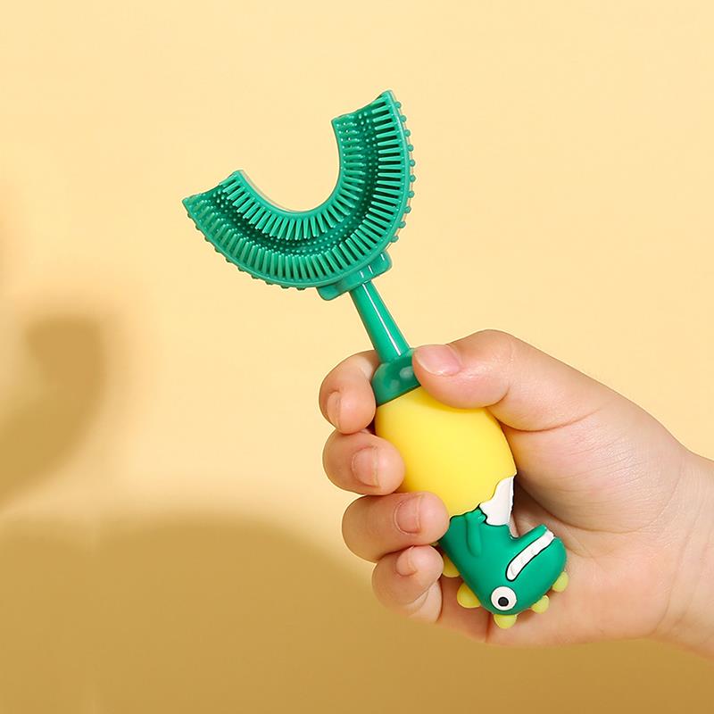 Bàn chải đánh răng chữ u cho bé khủng long