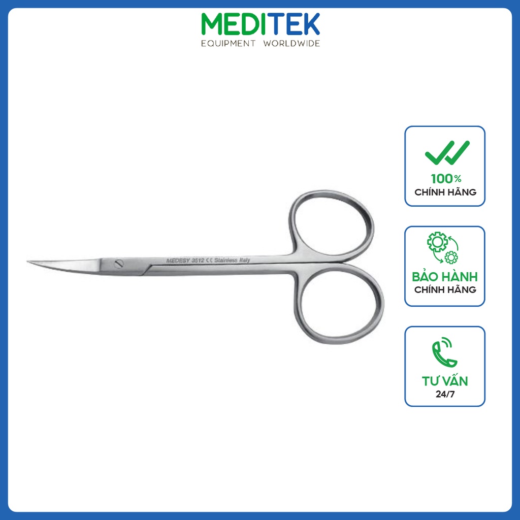 Kéo cắt chỉ đầu cong 11,5cm