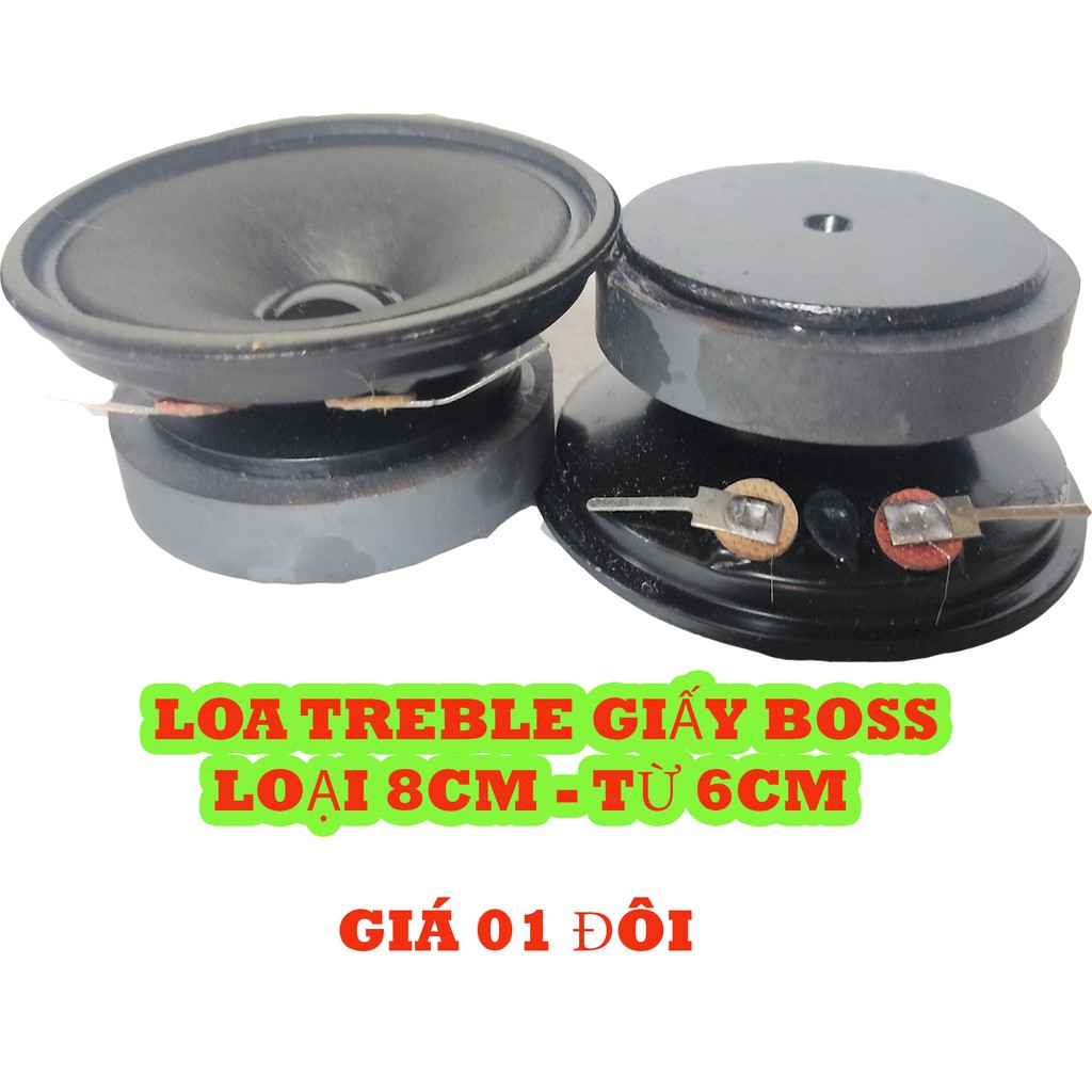 COMBO 2 LOA TREBLE BOSSE 8CM VÀ TỤ 1.5MF 250V- TREBLE GIÁ RẺ