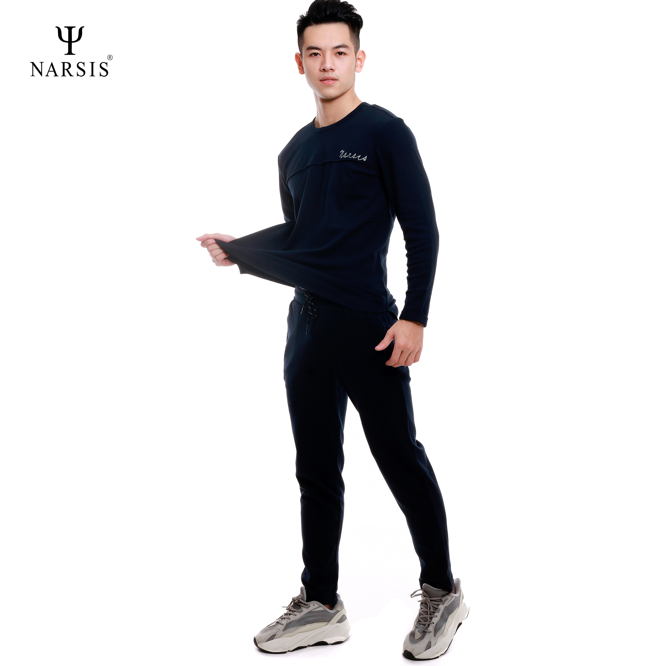 Bộ nam thu đông màu tím than Narsis E9005