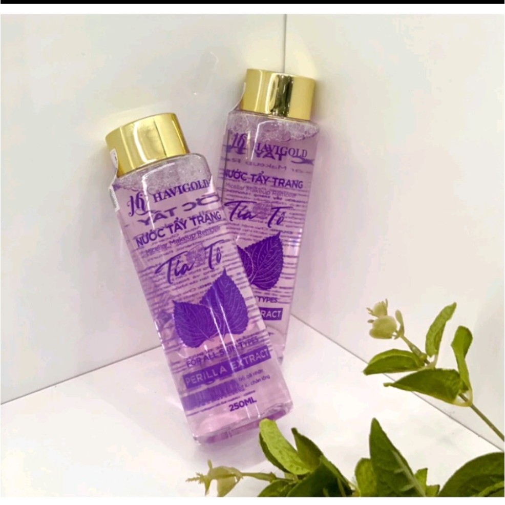 Nước tẩy trang tía tô havigold 250ml