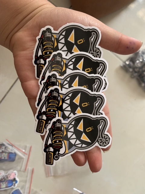 TEM STICKER NHỎ DÁN XE NGẦU BÁ CHÁY