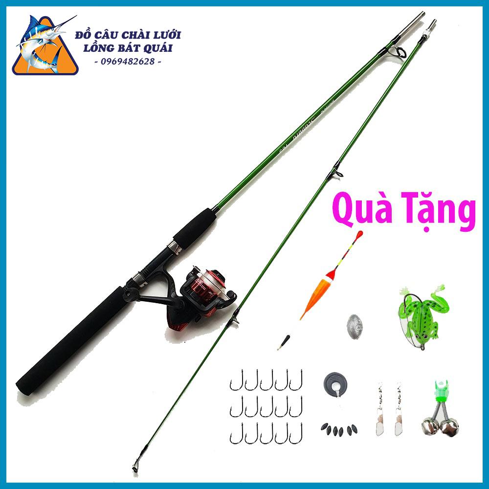 Bộ Cần 2 Khúc Shimano Kèm Máy YF2000 và Phụ Kiện Đầy Đủ Y Như Hình Ảnh ( Đồ Câu Lồng Bát Quái Chài Lưới )