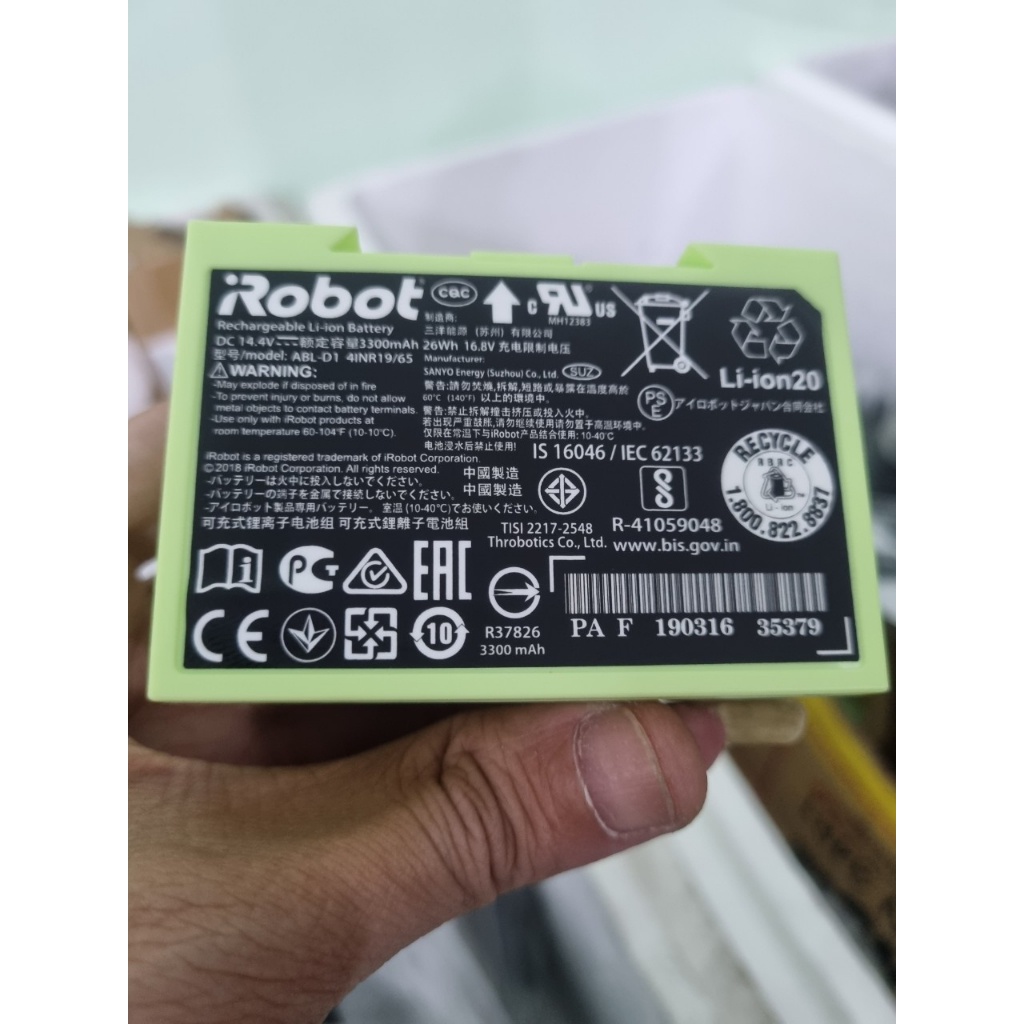 Pin irobot Roomba Chính Hãng E5 E6 I3+ I7+ J7+