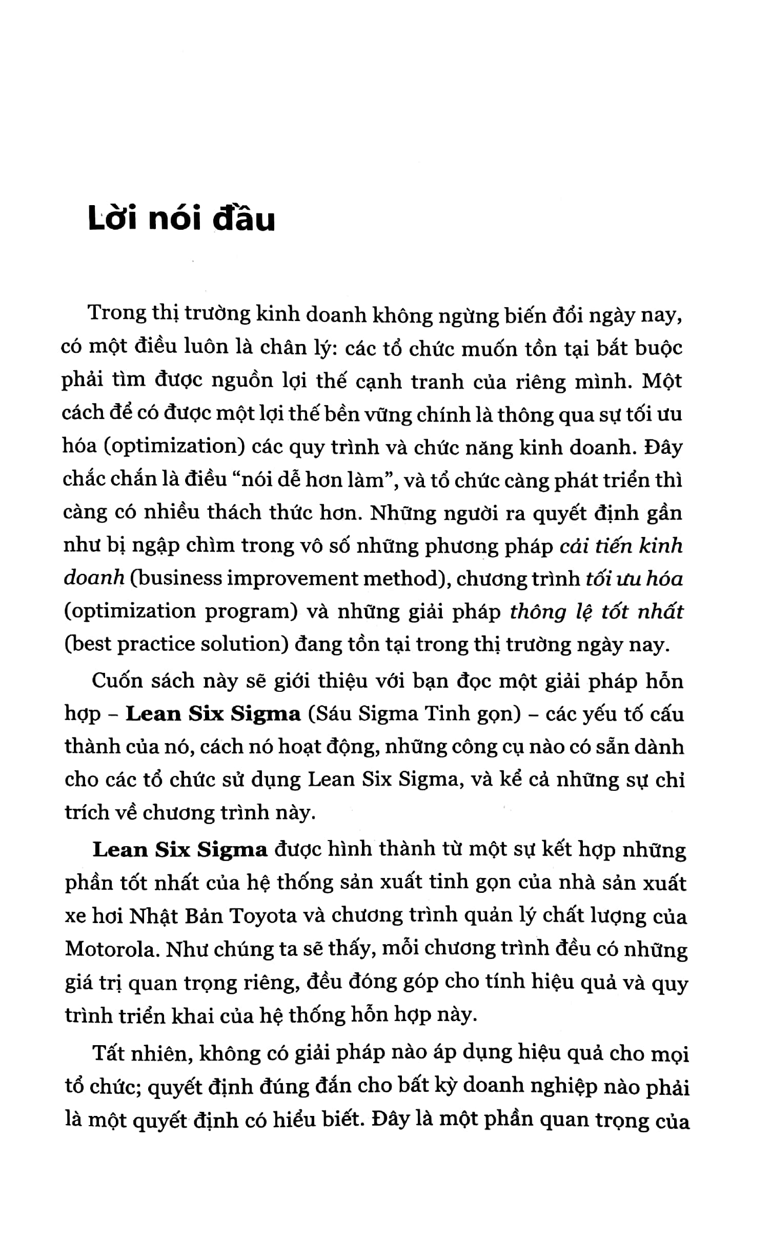 Sách Fahasa - Hướng Dẫn Triển Khai Lean Six Sigma (2022)