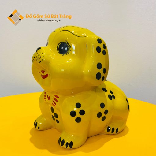 Chó đốm sứ Bát Tràng heo đất tiết kiệm