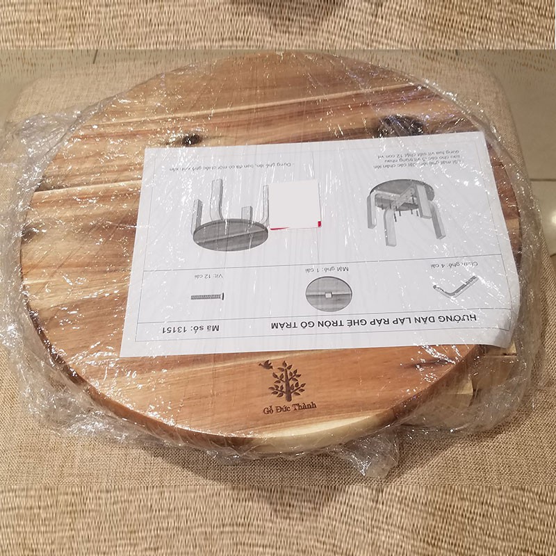 Ghế tròn gỗ tràm | Gỗ Đức Thành 13151