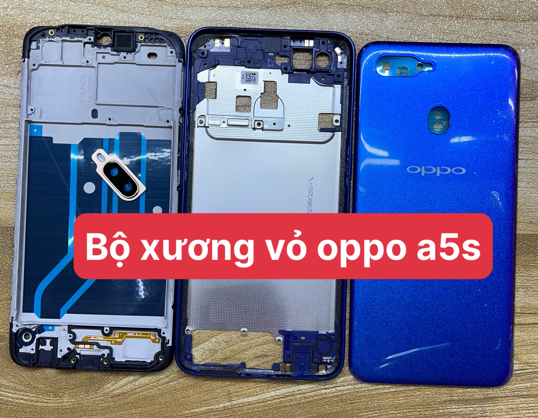 Bộ xương vỏ điện thoại oppo a5s zin mới-ráp máy chuẩn đẹp