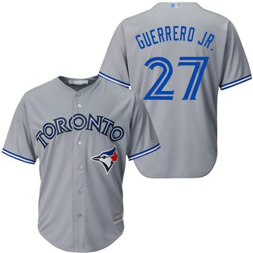 22/23 Top quality Mens Toronto Blue Jays 27 Vladimir Guerrero Jr Baseball Jersey Blue White Red Grey