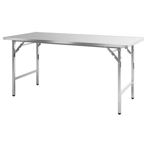 Bàn ăn inox công nhân khung inox gấp gọn rộng 70cm dài 1m2 xuất khẩu