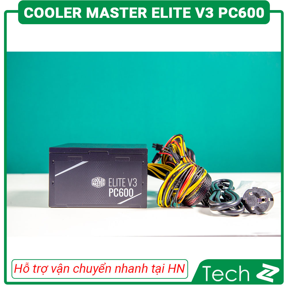 [FREESHIP MAX] Nguồn máy tính Cooler Master Elite V3 230V PC600 600W (Màu Đen)