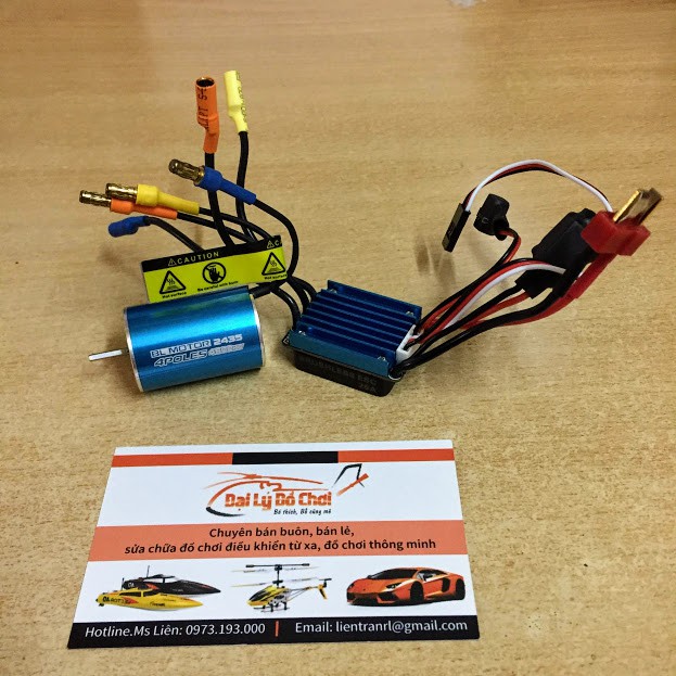Bộ điều tốc 2435 động cơ brushless 4800KV kèm ESC 25A hàng chính hãng