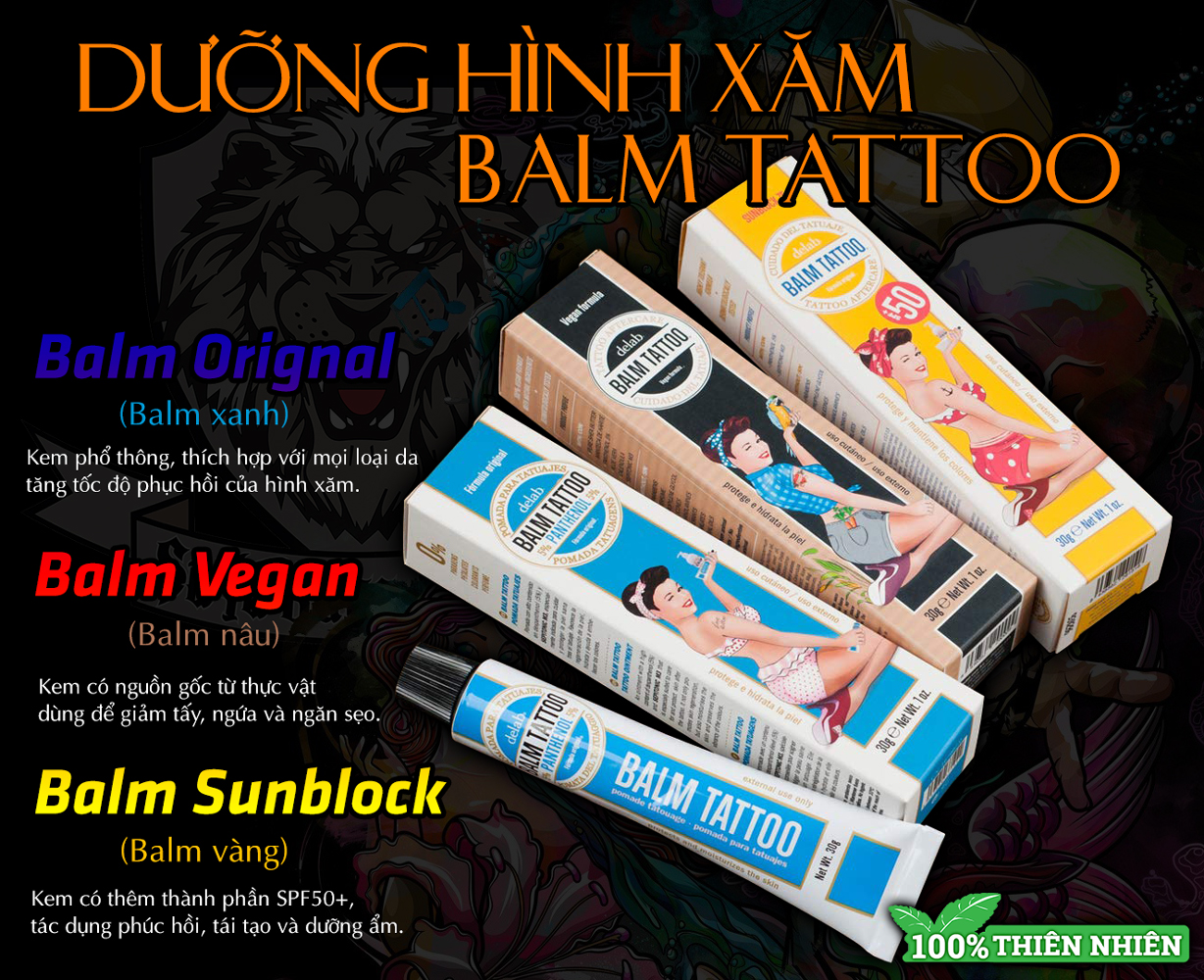 Dưỡng hình sau xăm Balm sunblock 30g