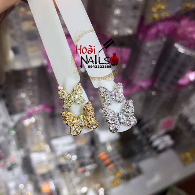 Bướm đá đính móng tay(1 con) Phụ kiện Nail