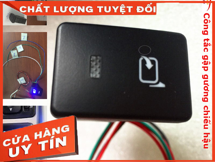 Công tắc gập gương chiếu hậu ô tô