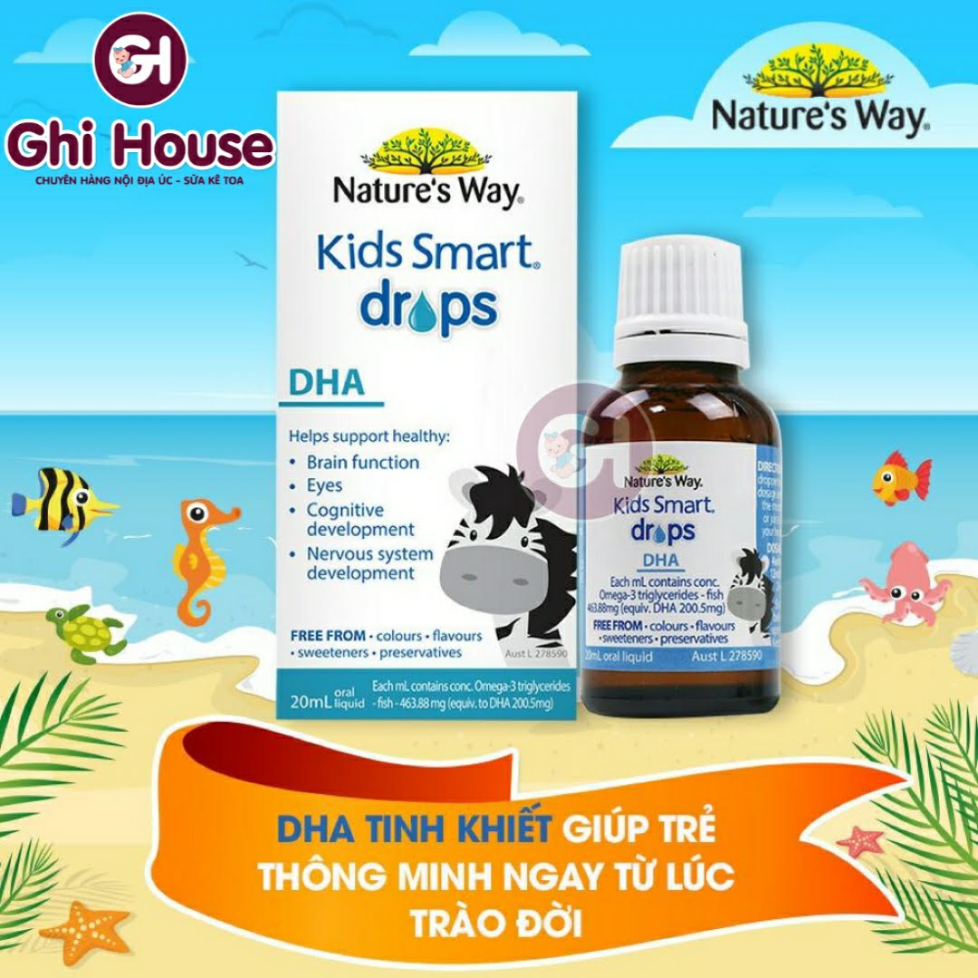 [HCM]Dha Giọt Úc - Nature’ Way Kids Smart DHA Drop